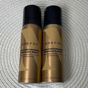 Morphe Mini Continuous Prep & Set Mist 1.3oz./36.8g  X2